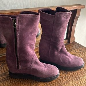 Ugg collection Gisella hidden wedge boot in Eggplant.  Only worn a few times.